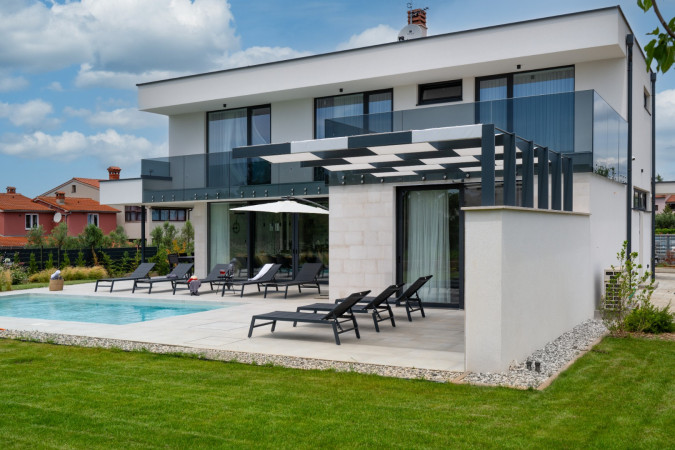 Eksterijer, Vile Viviana, Celi i Apartman Pinia blizu mora, Valbandon - Fažana, Istra Valbandon