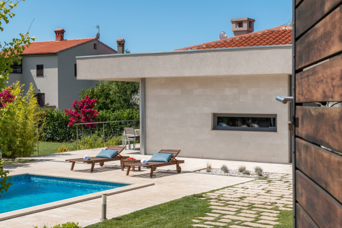 Eksterijer, Vile Viviana, Celi i Apartman Pinia blizu mora, Valbandon - Fažana, Istra Valbandon